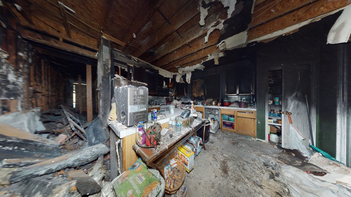 Hower hallway after fire restoration